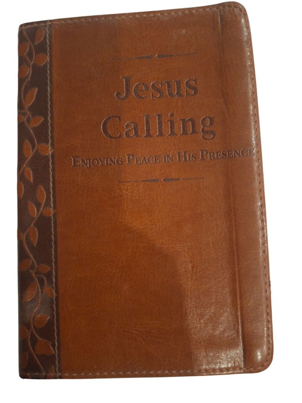 Jesus Calling Brown Deluxe Leather Devotional Sarah Young 2004 Thomas Nelson